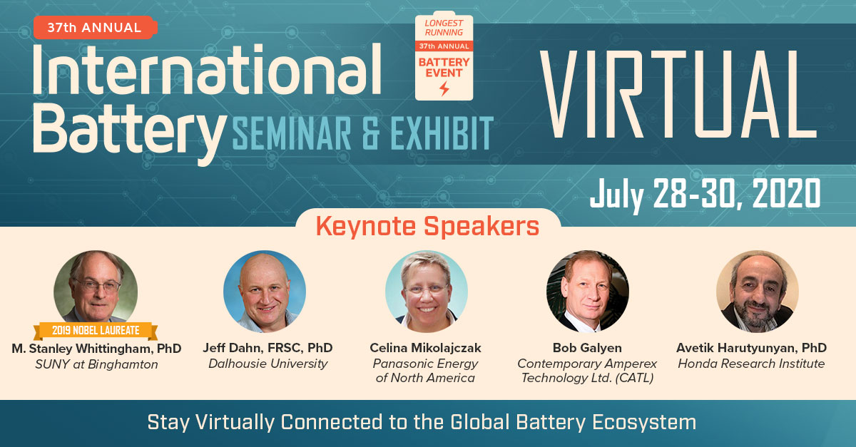 International Battery Seminar Virtual July 2830, 2020