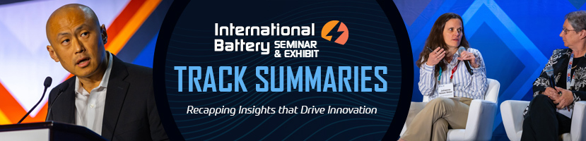 International Battery Summit - Track Summaries Banner
