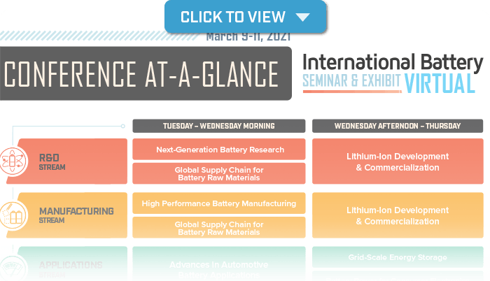 international battery seminar conference at a glance