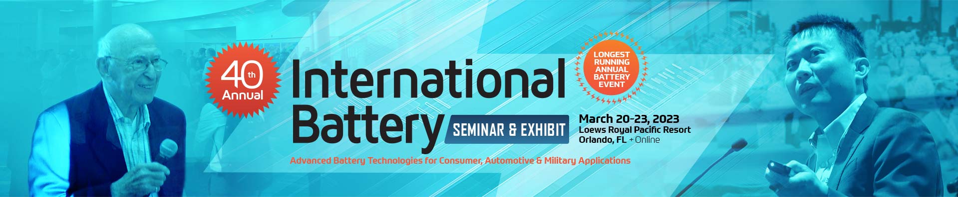 International Battery Conference Siminar and Exhibit - March 21-23, 2023 - Orlando, FL