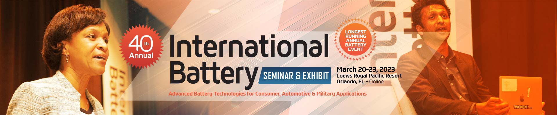 International Battery Conference Siminar and Exhibit - March 21-23, 2023 - Orlando, FL