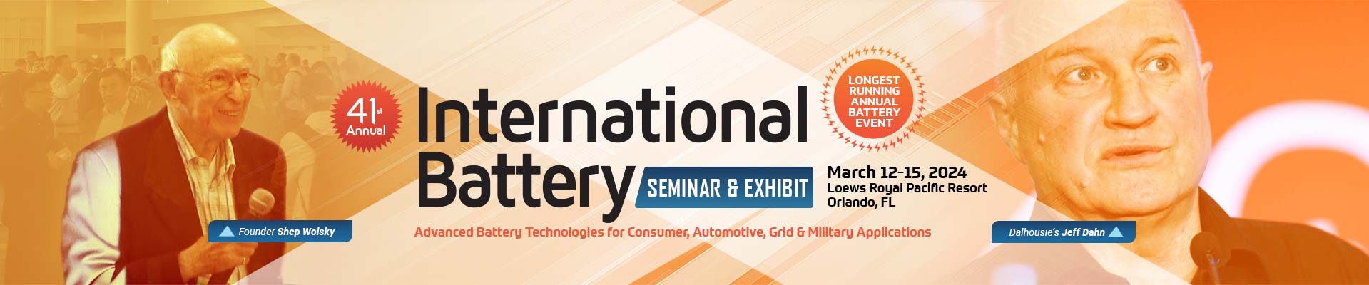 International Battery Conference Siminar and Exhibit - March 12-15, 2024 - Orlando, FL