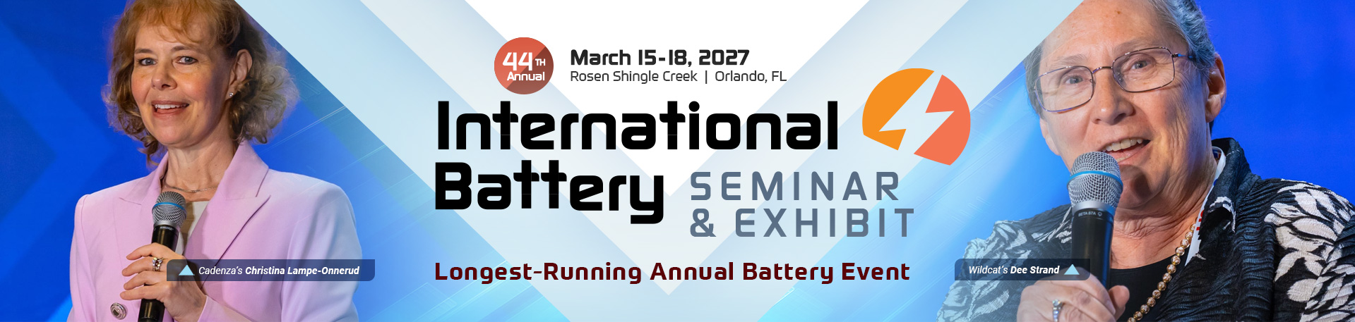 International Battery Conference Siminar and Exhibit - March 15-18, 2027 - Orlando, FL