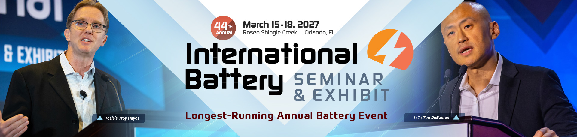 International Battery Conference Siminar and Exhibit - March 15-18, 2027 - Orlando, FL