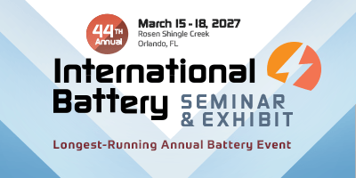 International Battery Seminar 2027 - Mobile Banner